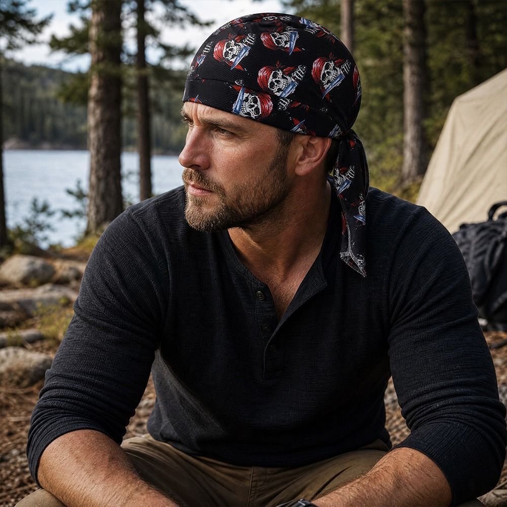 Quick Dry Pirate Hat Adjustabl - огляд і ціна Skull Cap Helmet Liner
