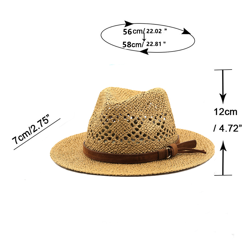 Hollow Men Raffia straw hat St - огляд і ціна Cowboy Hat Straw