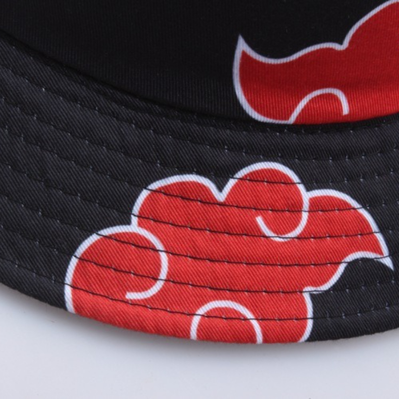 Red Cloud Print Cotton Bucket  - огляд і ціна Sun Hat Wide Brim