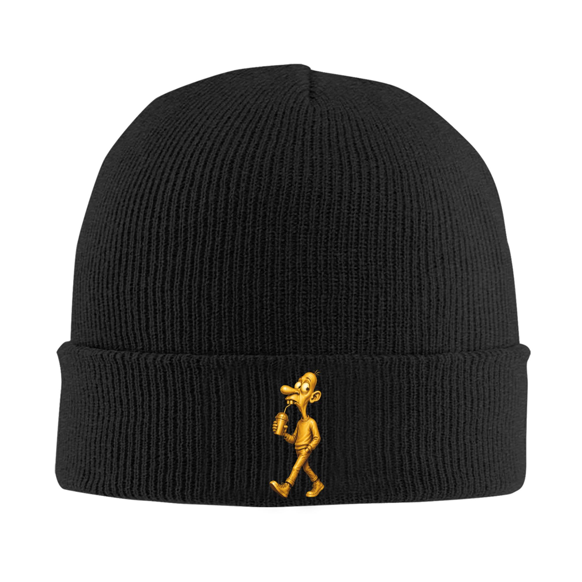Golden Neegy Meme Funny Intern - огляд і ціна Beanie Cuffed Knit
