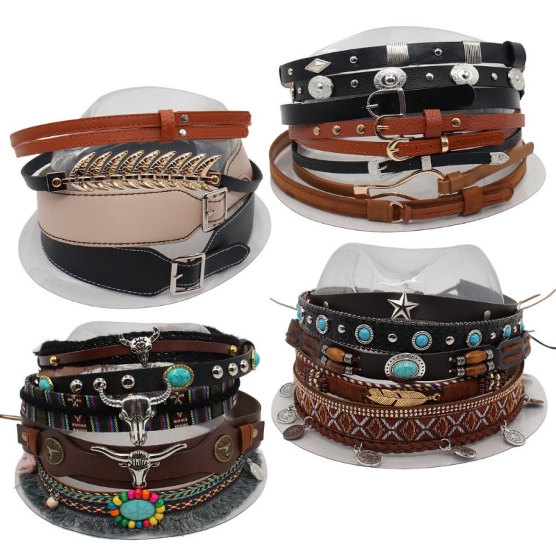 Retro Ethnic Style Belt, Headb - огляд і ціна Cowboy Hat Straw