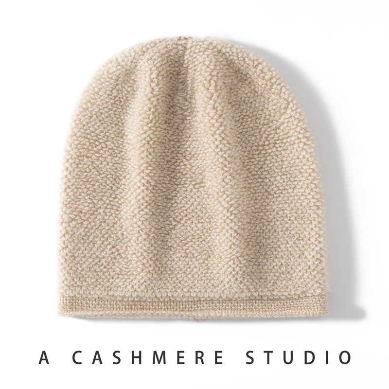 New Autumn Winter 100% Pure Ca - огляд і ціна Beanie Cuffed Knit