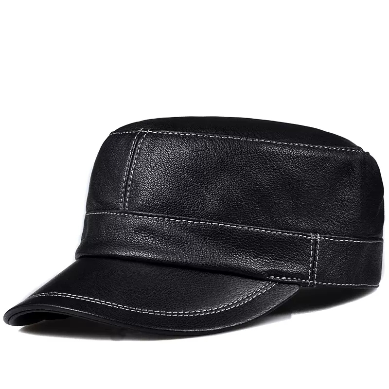 Trendy Lambskin Leather Flat T - огляд і ціна Baseball Cap Structured