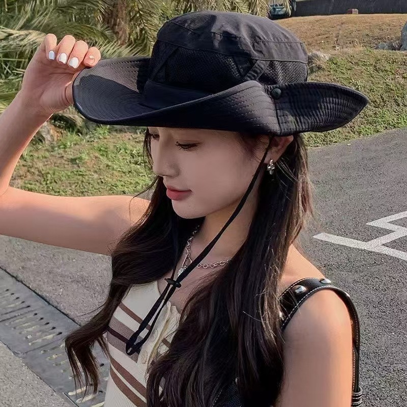 1pcs Summer Men Bucket Hat Out - огляд і ціна Sun Hat Wide Brim