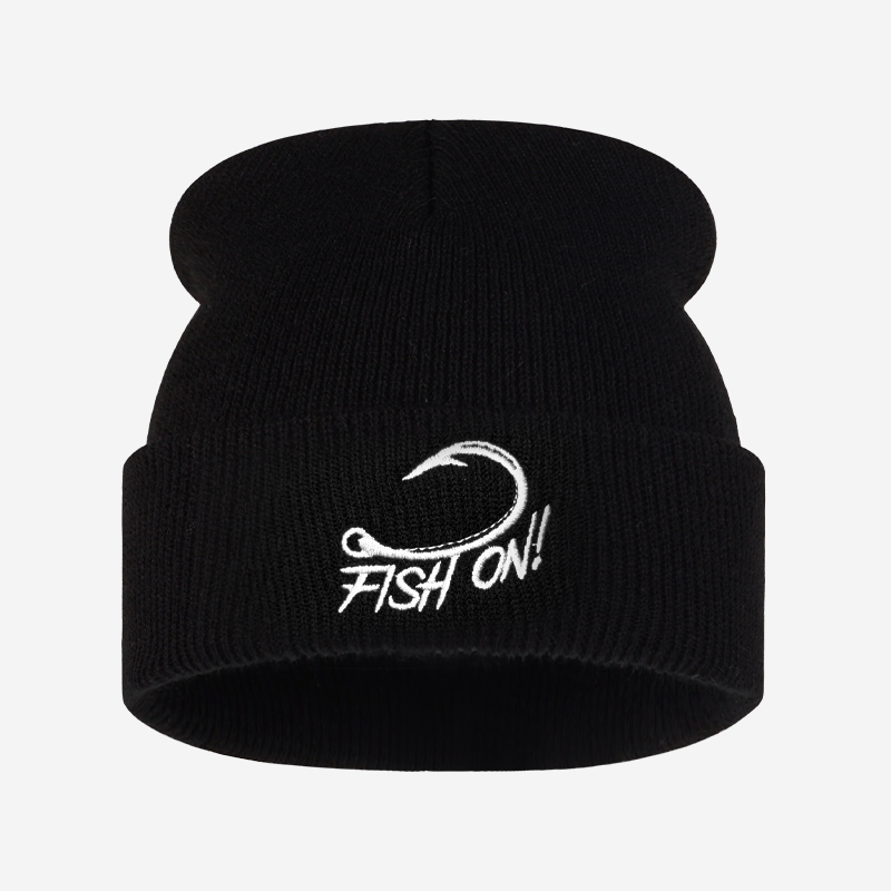 Outdoor Angler Fish On Embroid - огляд і ціна Beanie Cuffed Knit