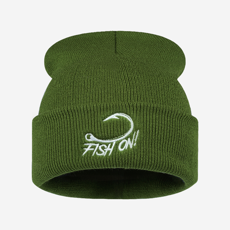 Outdoor Angler Fish On Embroid - огляд і ціна Beanie Cuffed Knit