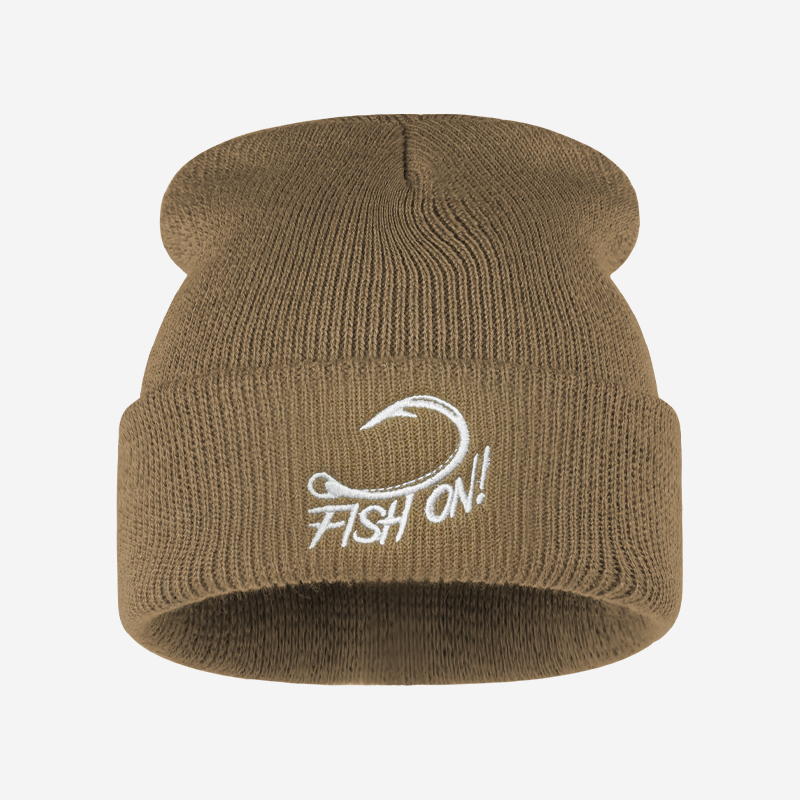 Outdoor Angler Fish On Embroid - огляд і ціна Beanie Cuffed Knit