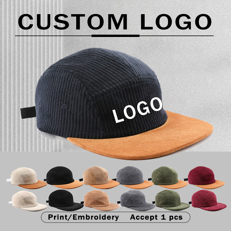New 5-panel Splicing Corduroy  - огляд і ціна Corduroy Cap 5 Panel