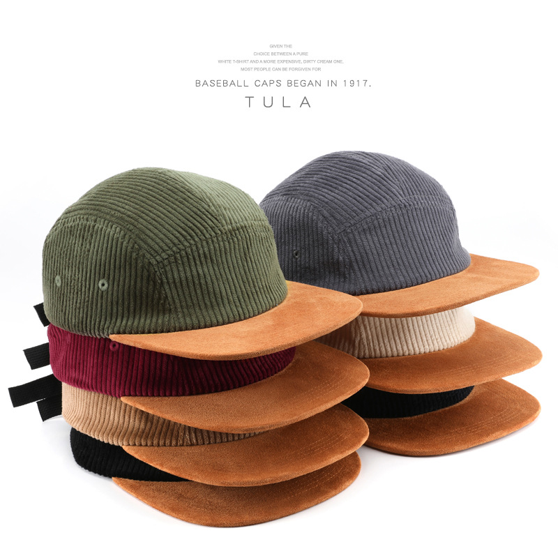 New 5-panel Splicing Corduroy  - огляд і ціна Corduroy Cap 5 Panel